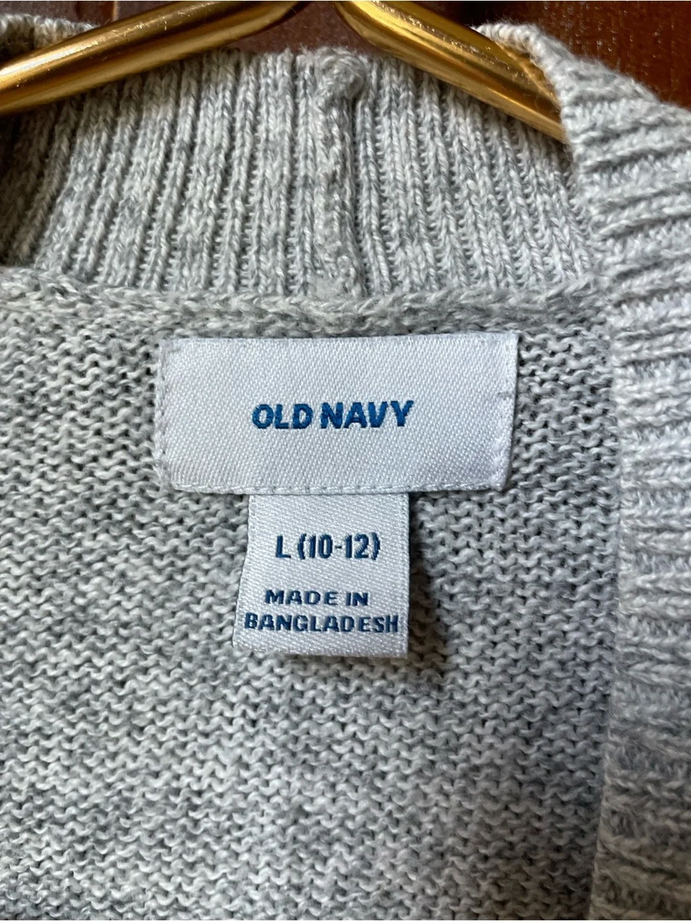 Old Navy girls large 10-12 gray cardigan